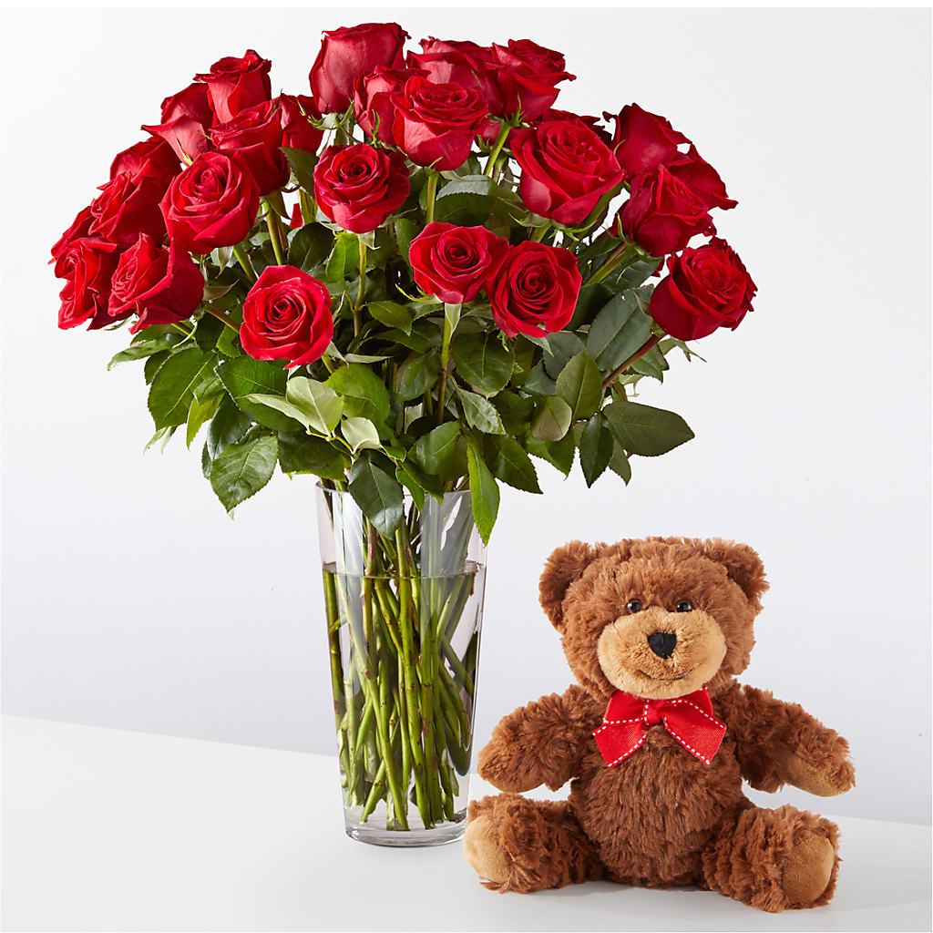 Romantic Long Stem Red Rose Bouquet Bundles – TIM'S TREEHOUSE NURSERY & FLORAL, Sutherlin OR