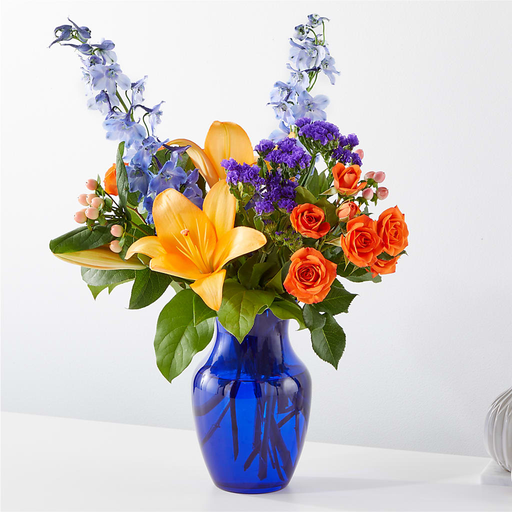 Radiant Citrus Bouquet – TIM'S TREEHOUSE NURSERY & FLORAL, Sutherlin OR