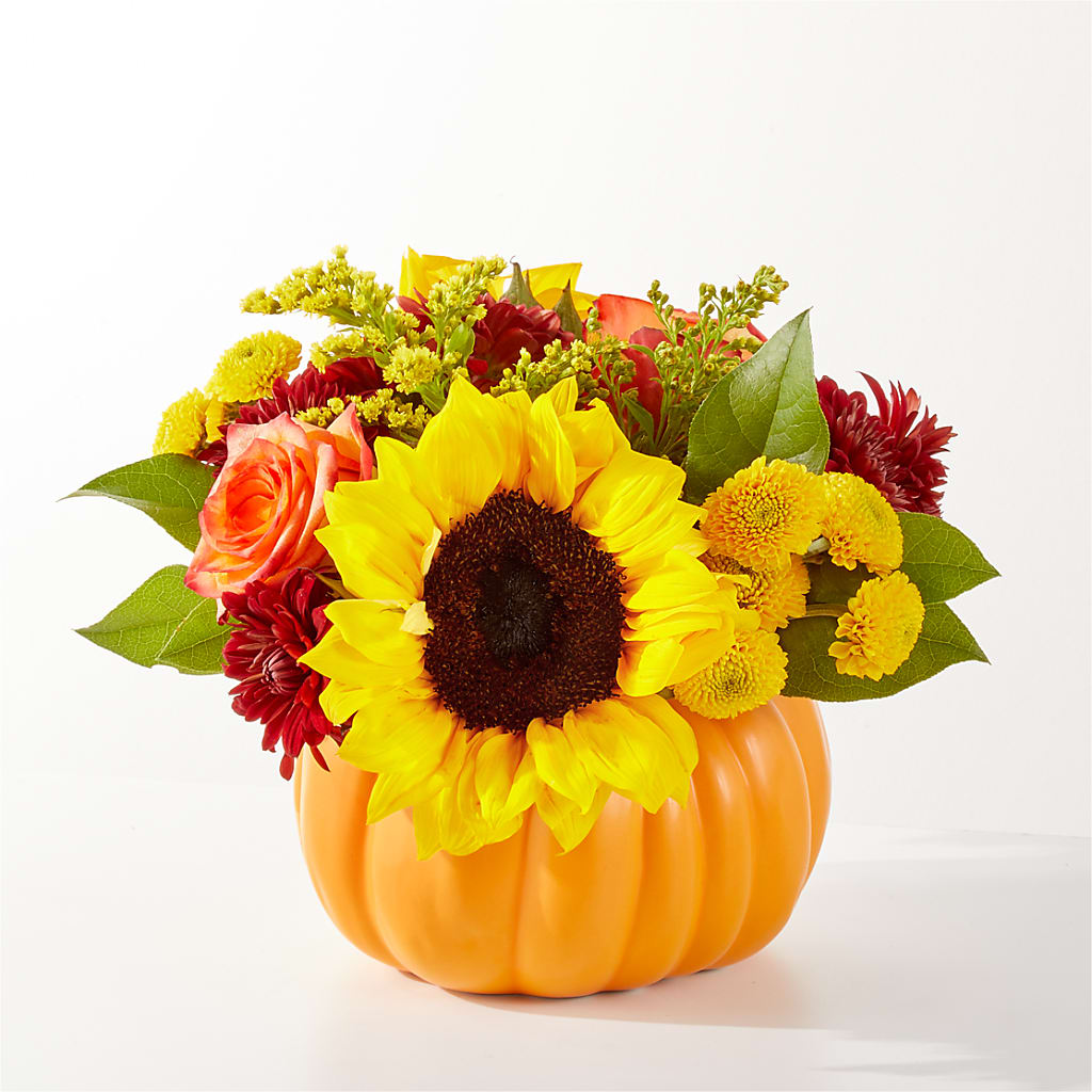 Golden Gourd Pumpkin Bouquet – TIM'S TREEHOUSE NURSERY & FLORAL, Sutherlin OR
