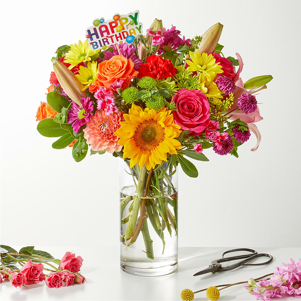 Cue the Confetti - A Florist Original – TIM'S TREEHOUSE NURSERY & FLORAL, Sutherlin OR