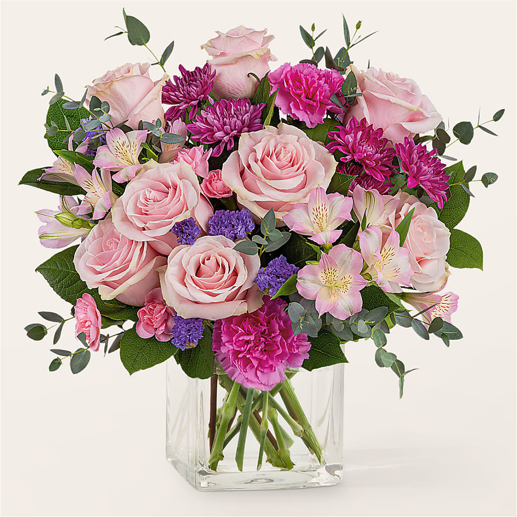 Rosy Radiance Bouquet – TIM'S TREEHOUSE NURSERY & FLORAL, Sutherlin OR