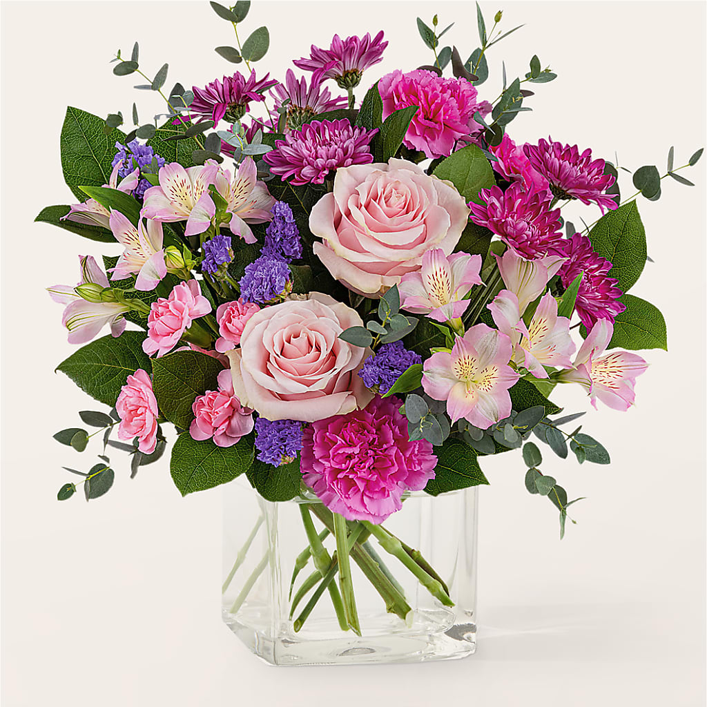 Rosy Radiance Bouquet – TIM'S TREEHOUSE NURSERY & FLORAL, Sutherlin OR