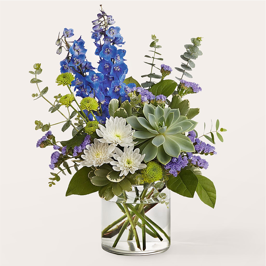 Cerulean Waves Bouquet – TIM'S TREEHOUSE NURSERY & FLORAL, Sutherlin OR