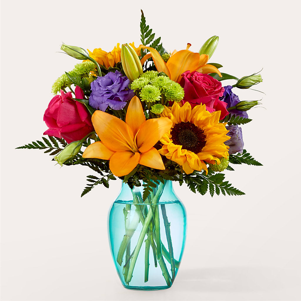 Double Rainbow Bouquet – TIM'S TREEHOUSE NURSERY & FLORAL, Sutherlin OR