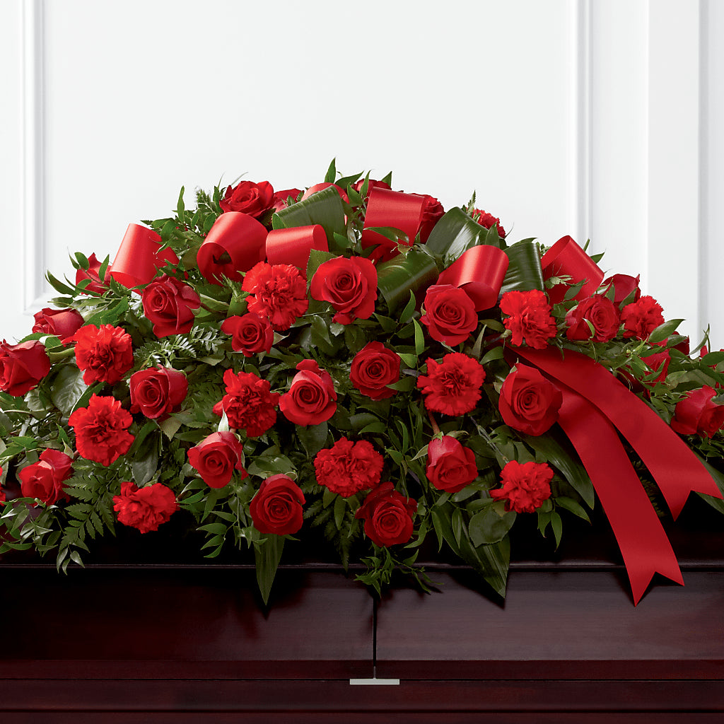 Tribute of Life Casket Spray – TIM'S TREEHOUSE NURSERY & FLORAL, Sutherlin OR
