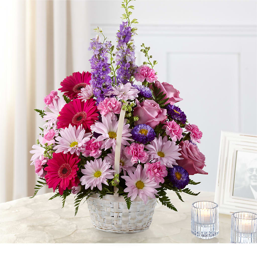 Pastel Peace Basket – TIM'S TREEHOUSE NURSERY & FLORAL, Sutherlin OR
