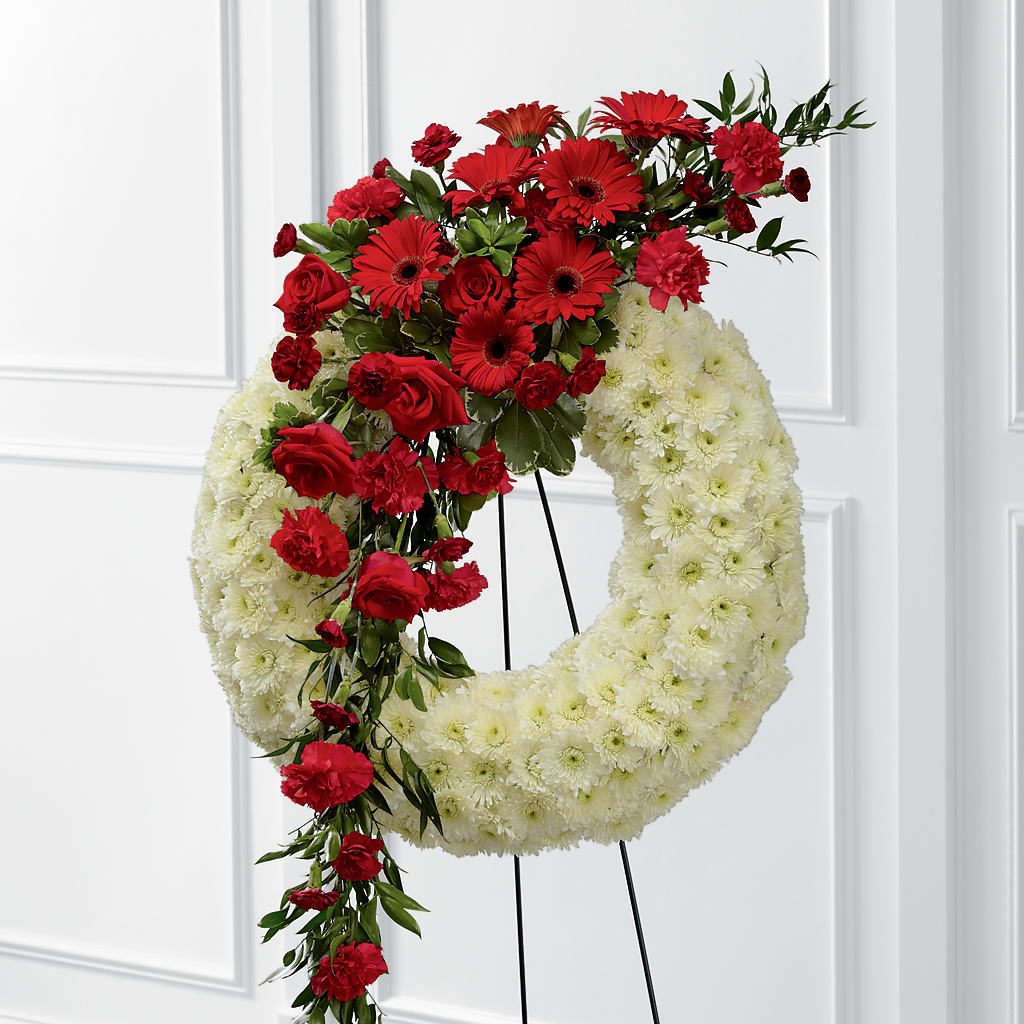 Graceful Tribute Wreath – TIM'S TREEHOUSE NURSERY & FLORAL, Sutherlin OR