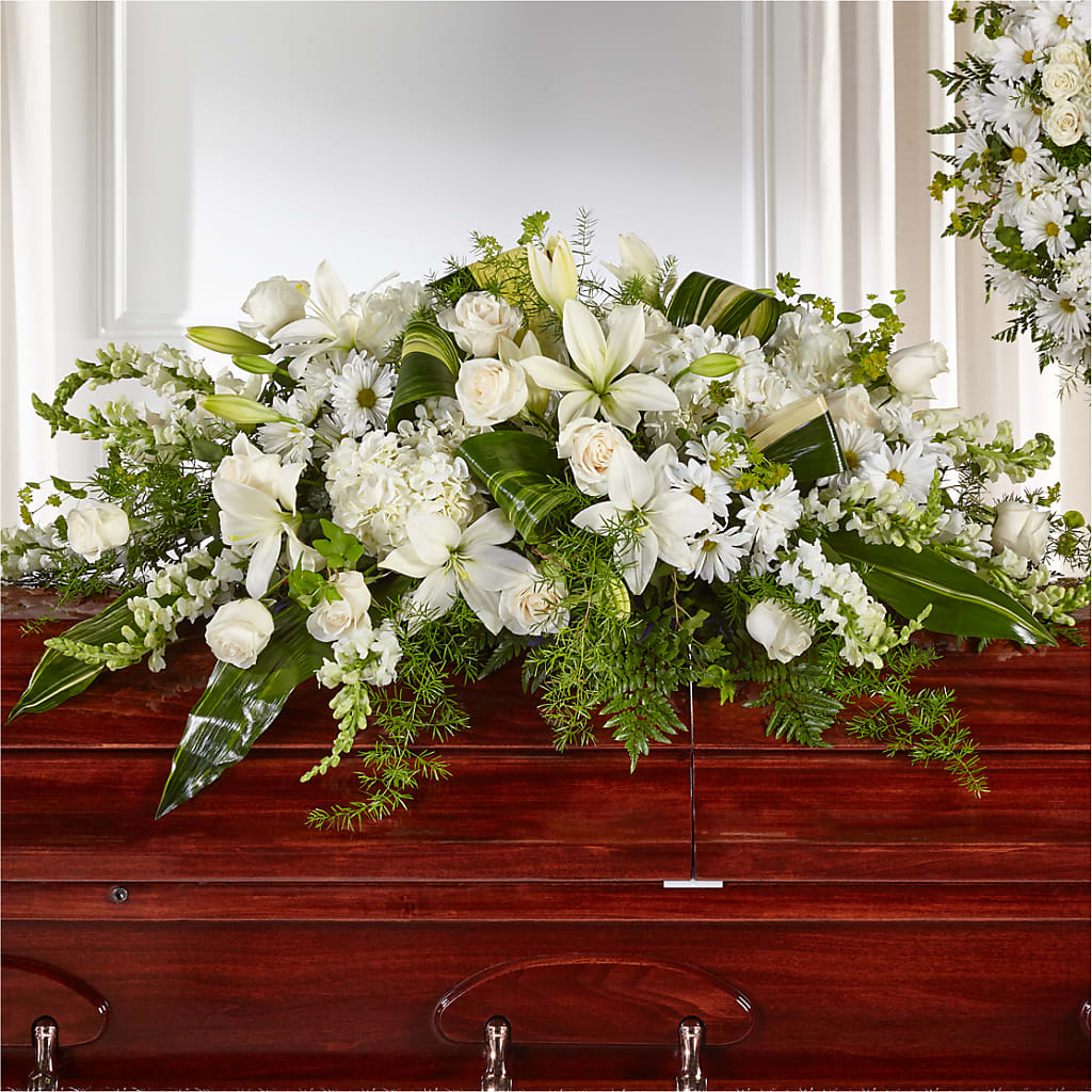 Abundance Casket Spray – TIM'S TREEHOUSE NURSERY & FLORAL, Sutherlin OR
