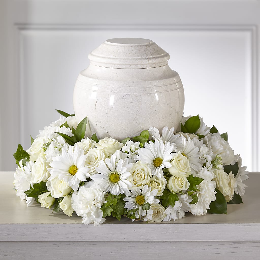 Ivory Gardens Cremation Adornment – TIM'S TREEHOUSE NURSERY & FLORAL, Sutherlin OR