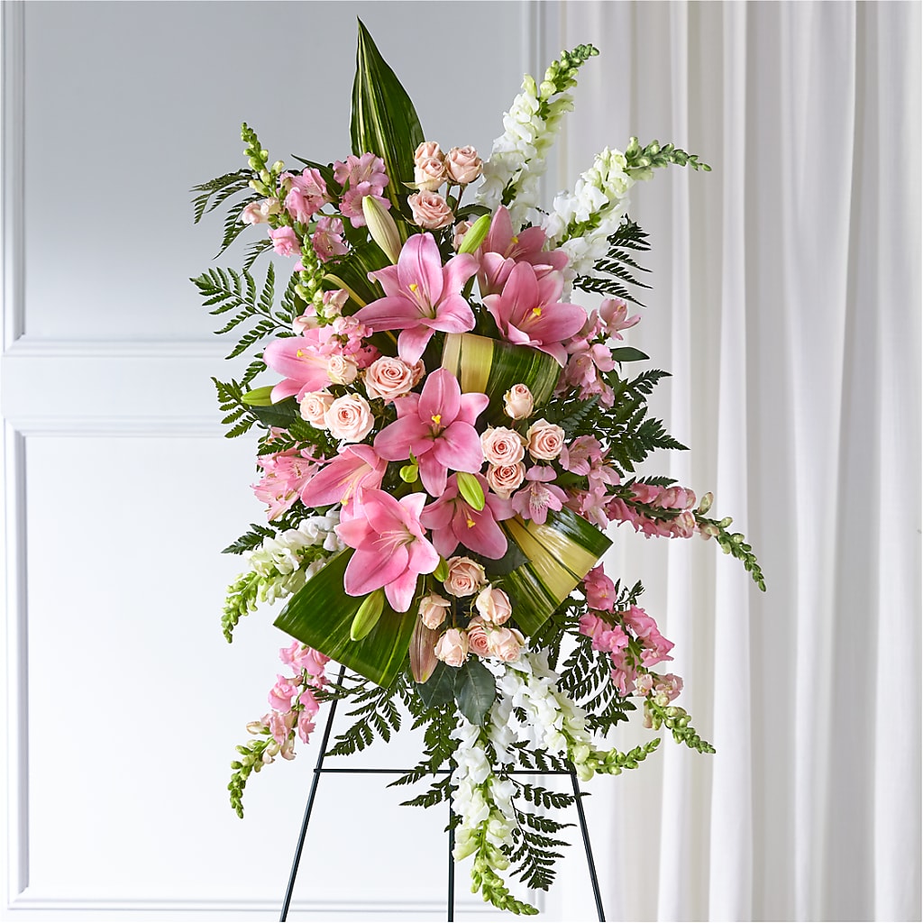 Elegant Embrace Standing Spray – TIM'S TREEHOUSE NURSERY & FLORAL, Sutherlin OR