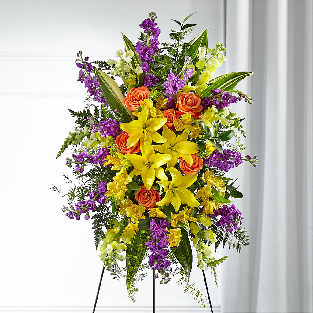Thoughtful Prayers Standing Spray – TIM'S TREEHOUSE NURSERY & FLORAL, Sutherlin OR