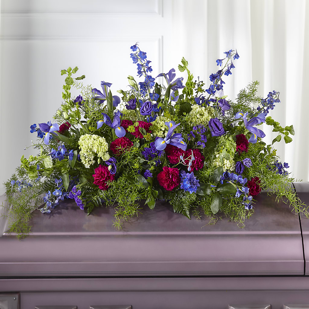 Always Treasured Casket Spray – TIM'S TREEHOUSE NURSERY & FLORAL, Sutherlin OR