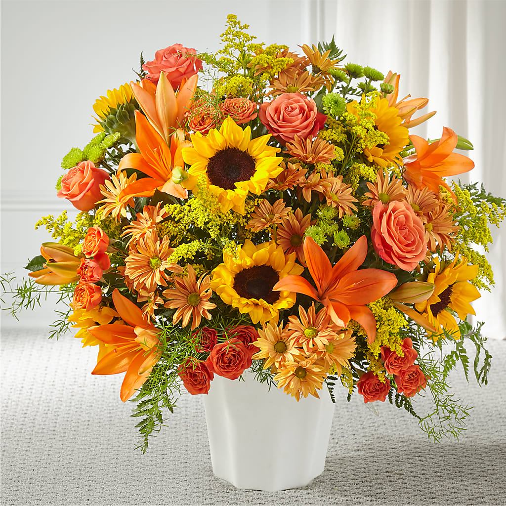 Harvest Thoughts Floor Basket – TIM'S TREEHOUSE NURSERY & FLORAL, Sutherlin OR