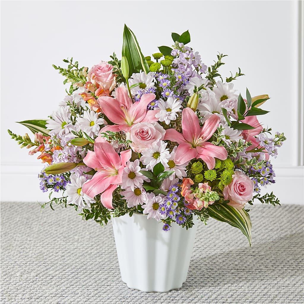 Abundant Compassion Floor Basket – TIM'S TREEHOUSE NURSERY & FLORAL, Sutherlin OR