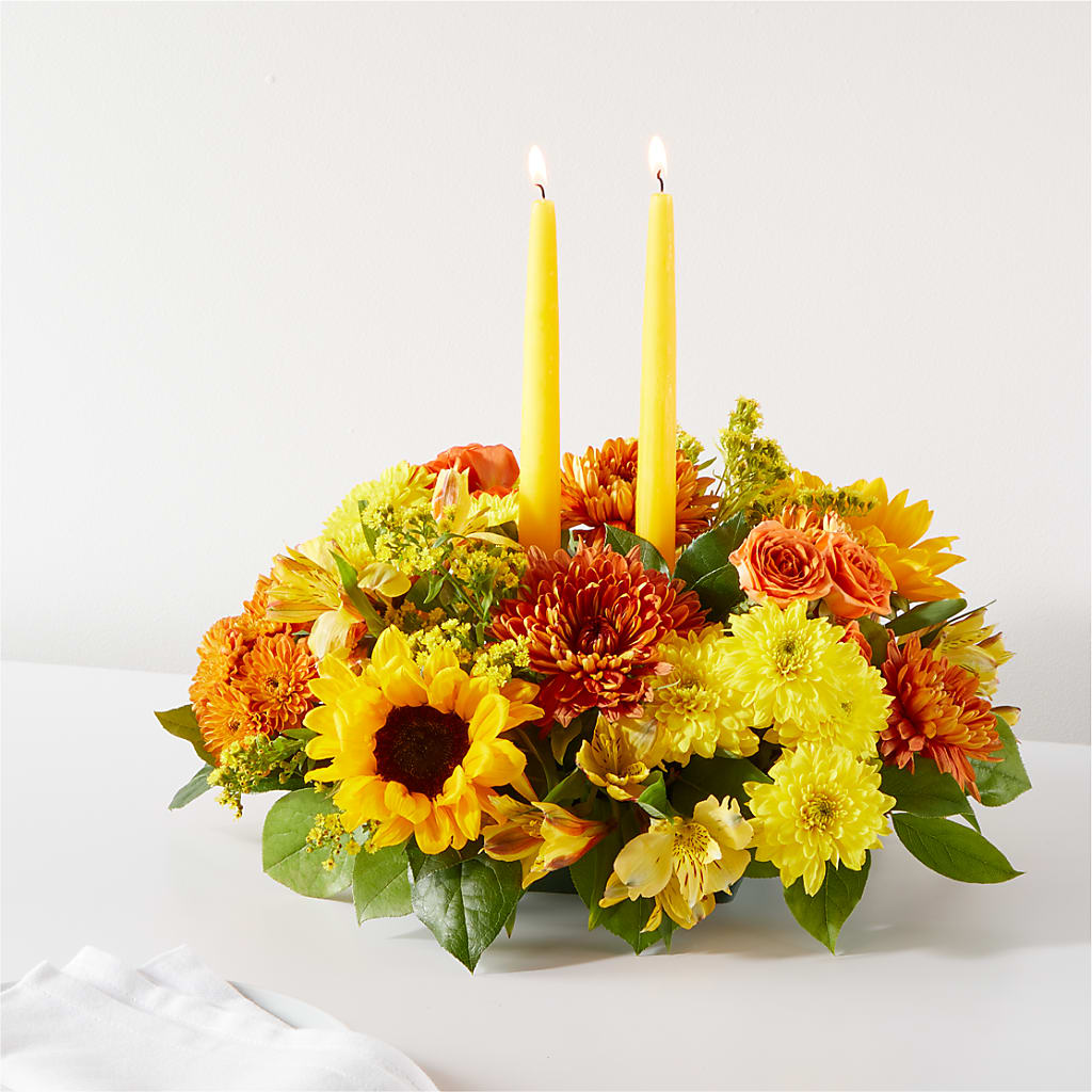 Autumn Harmony Centerpiece – TIM'S TREEHOUSE NURSERY & FLORAL, Sutherlin OR
