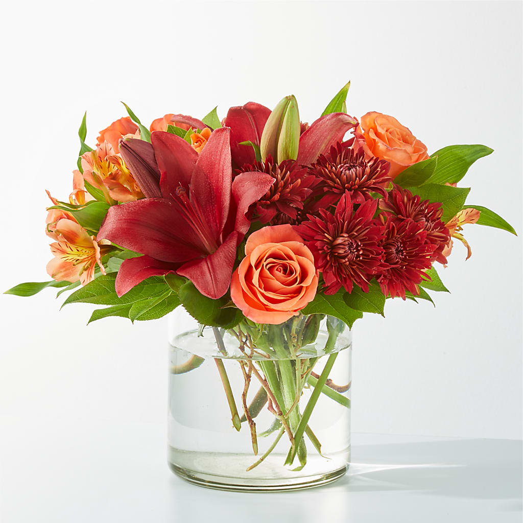 Crimson Leaves Bouquet – TIM'S TREEHOUSE NURSERY & FLORAL, Sutherlin OR