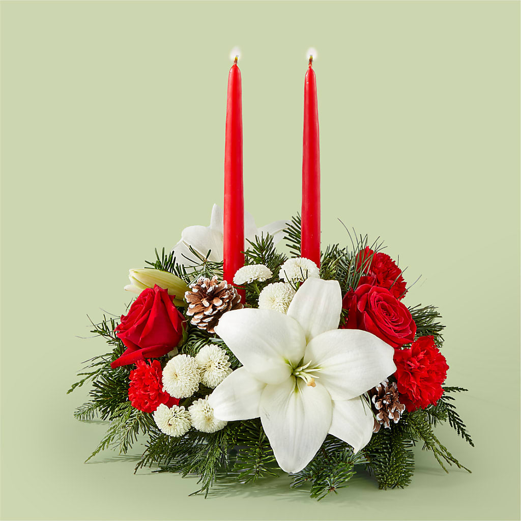 Seasonal Festivities Centerpiece – TIM'S TREEHOUSE NURSERY & FLORAL, Sutherlin OR