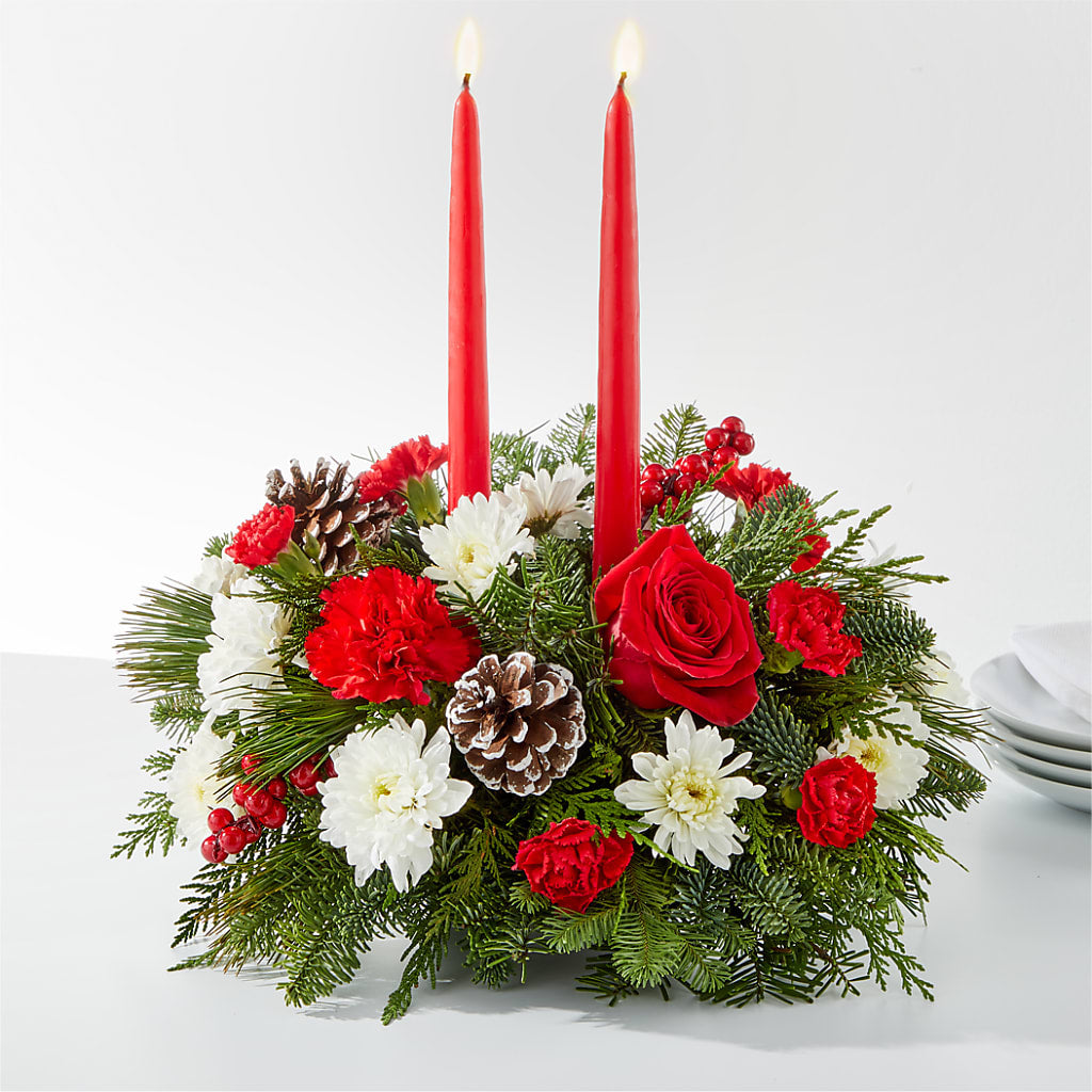 Holiday Soiree Centerpiece – TIM'S TREEHOUSE NURSERY & FLORAL, Sutherlin OR