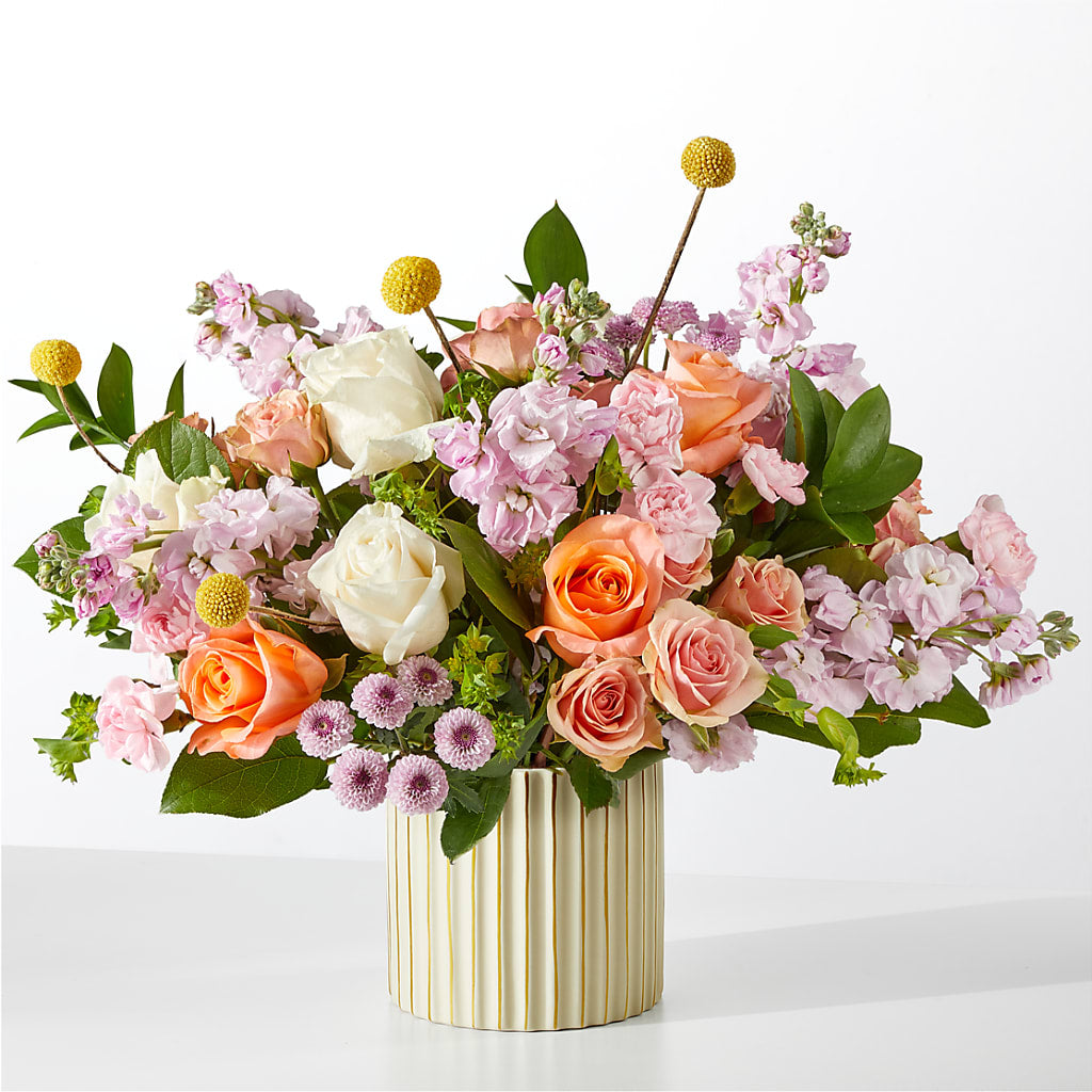 French Market Bouquet with Ivory Vase – TIM'S TREEHOUSE NURSERY & FLORAL, Sutherlin OR