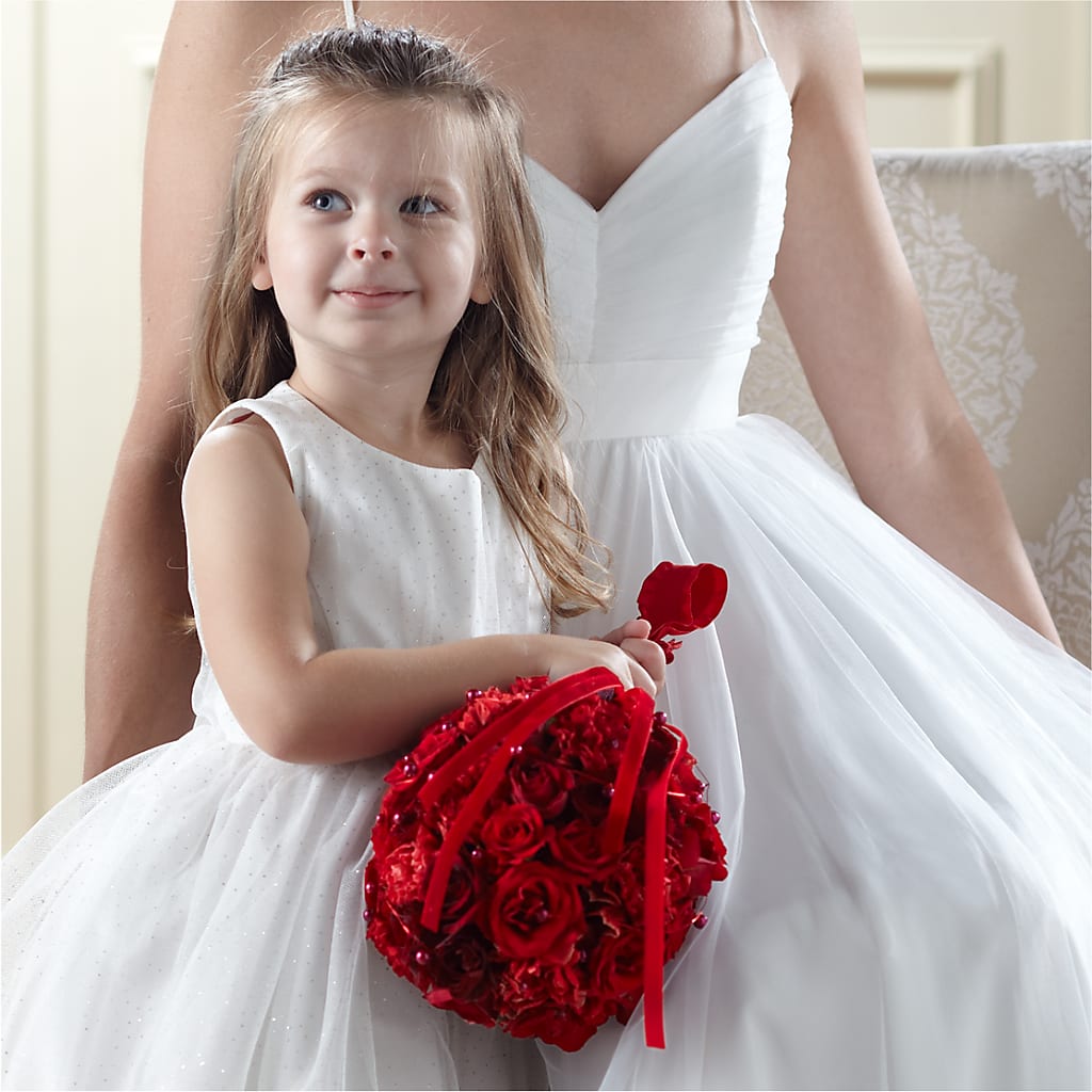 Pure at Heart Flower Girl Arrangement – TIM'S TREEHOUSE NURSERY & FLORAL, Sutherlin OR