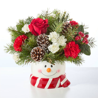 Jolly Snowman Bouquet – TIM'S TREEHOUSE NURSERY & FLORAL, Sutherlin OR