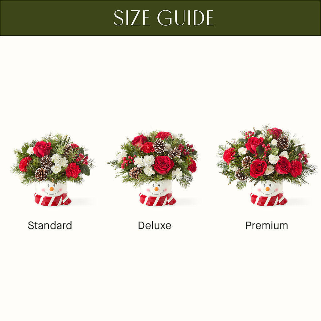 Jolly Snowman Bouquet – TIM'S TREEHOUSE NURSERY & FLORAL, Sutherlin OR