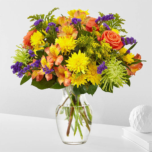 Marmalade Skies Bouquet – TIM'S TREEHOUSE NURSERY & FLORAL, Sutherlin OR