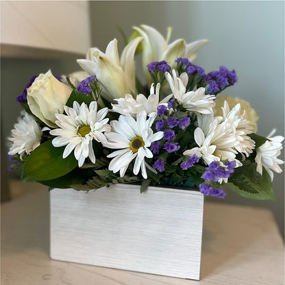 Beyond Blue Box Bouquet – TIM'S TREEHOUSE NURSERY & FLORAL, Sutherlin OR