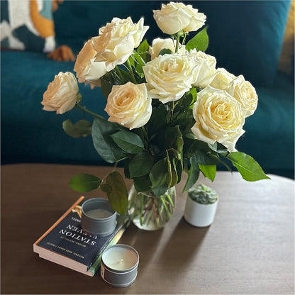 Long Stem Yellow Rose Bouquet – TIM'S TREEHOUSE NURSERY & FLORAL, Sutherlin OR