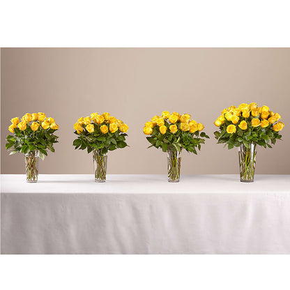 Long Stem Yellow Rose Bouquet – TIM'S TREEHOUSE NURSERY & FLORAL, Sutherlin OR