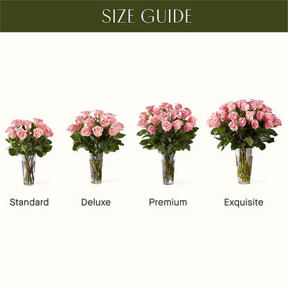 Long Stem Pink Rose Bouquet – TIM'S TREEHOUSE NURSERY & FLORAL, Sutherlin OR
