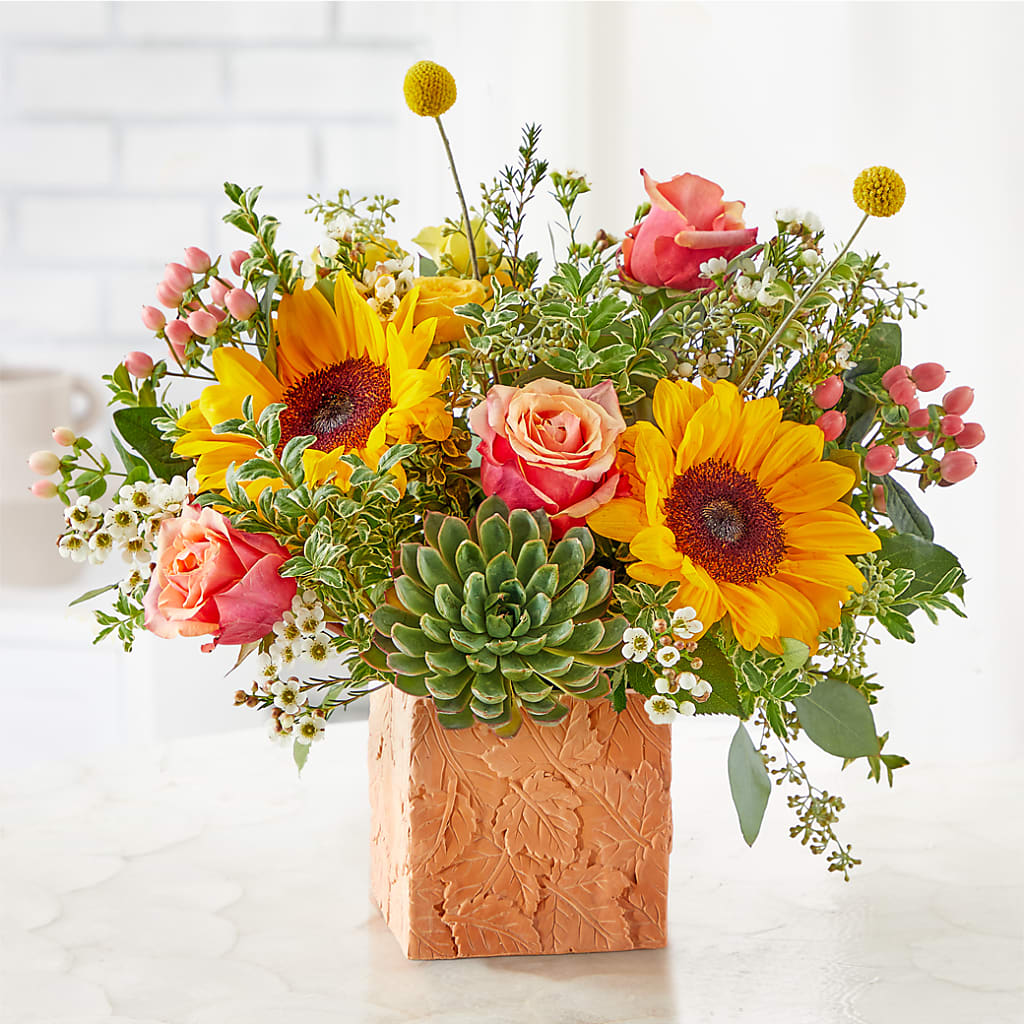 Sunflower Season Bouquet – TIM'S TREEHOUSE NURSERY & FLORAL, Sutherlin OR