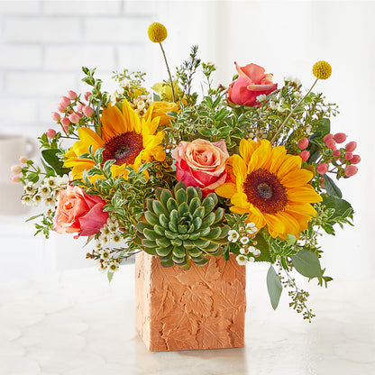 Sunflower Season Bouquet – TIM'S TREEHOUSE NURSERY & FLORAL, Sutherlin OR