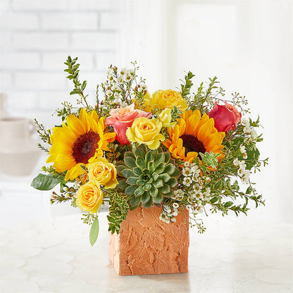 Sunflower Season Bouquet – TIM'S TREEHOUSE NURSERY & FLORAL, Sutherlin OR