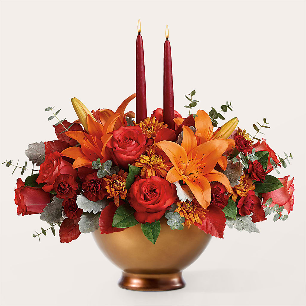 Fruits of Fall Centerpiece – TIM'S TREEHOUSE NURSERY & FLORAL, Sutherlin OR