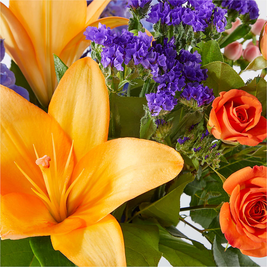 Radiant Citrus Bouquet – TIM'S TREEHOUSE NURSERY & FLORAL, Sutherlin OR