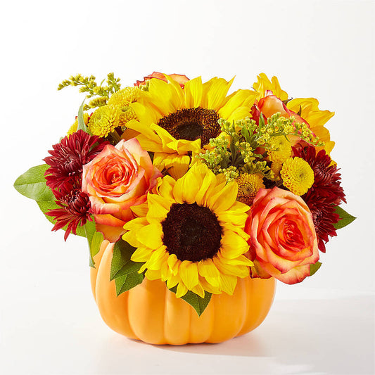 Golden Gourd Pumpkin Bouquet – TIM'S TREEHOUSE NURSERY & FLORAL, Sutherlin OR