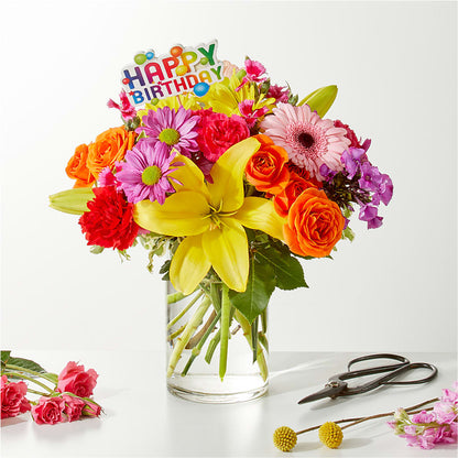 Cue the Confetti - A Florist Original – TIM'S TREEHOUSE NURSERY & FLORAL, Sutherlin OR