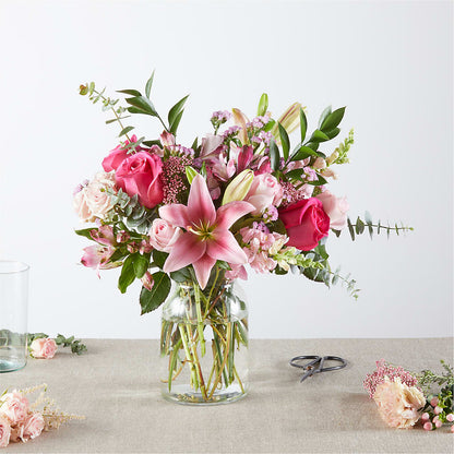 Pink Ribbon - A Florist Original – TIM'S TREEHOUSE NURSERY & FLORAL, Sutherlin OR