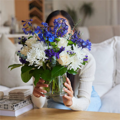 Cerulean Waves Bouquet – TIM'S TREEHOUSE NURSERY & FLORAL, Sutherlin OR