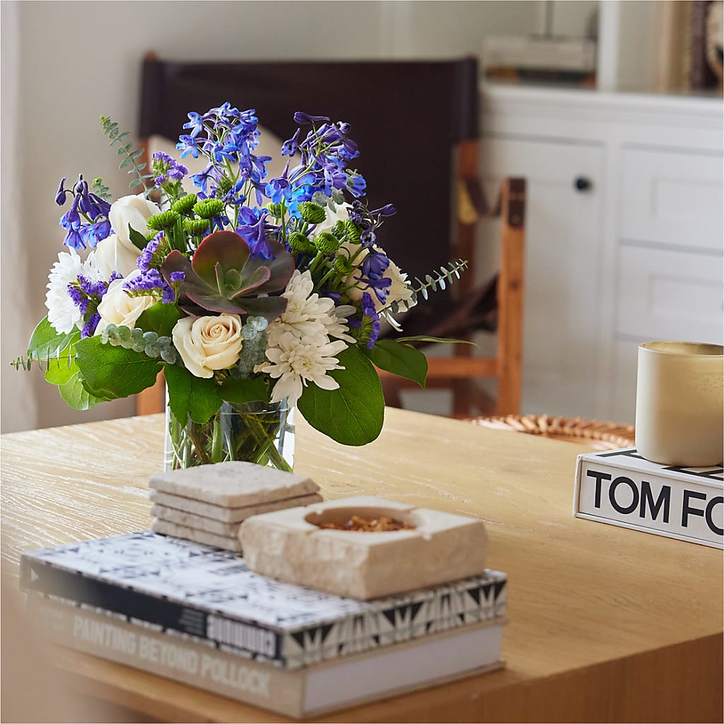 Cerulean Waves Bouquet – TIM'S TREEHOUSE NURSERY & FLORAL, Sutherlin OR