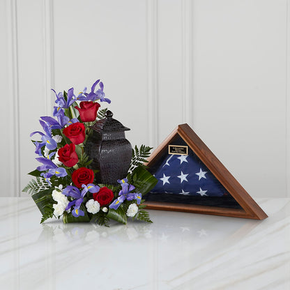 Patriotic Tribute Arrangement – TIM'S TREEHOUSE NURSERY & FLORAL, Sutherlin OR