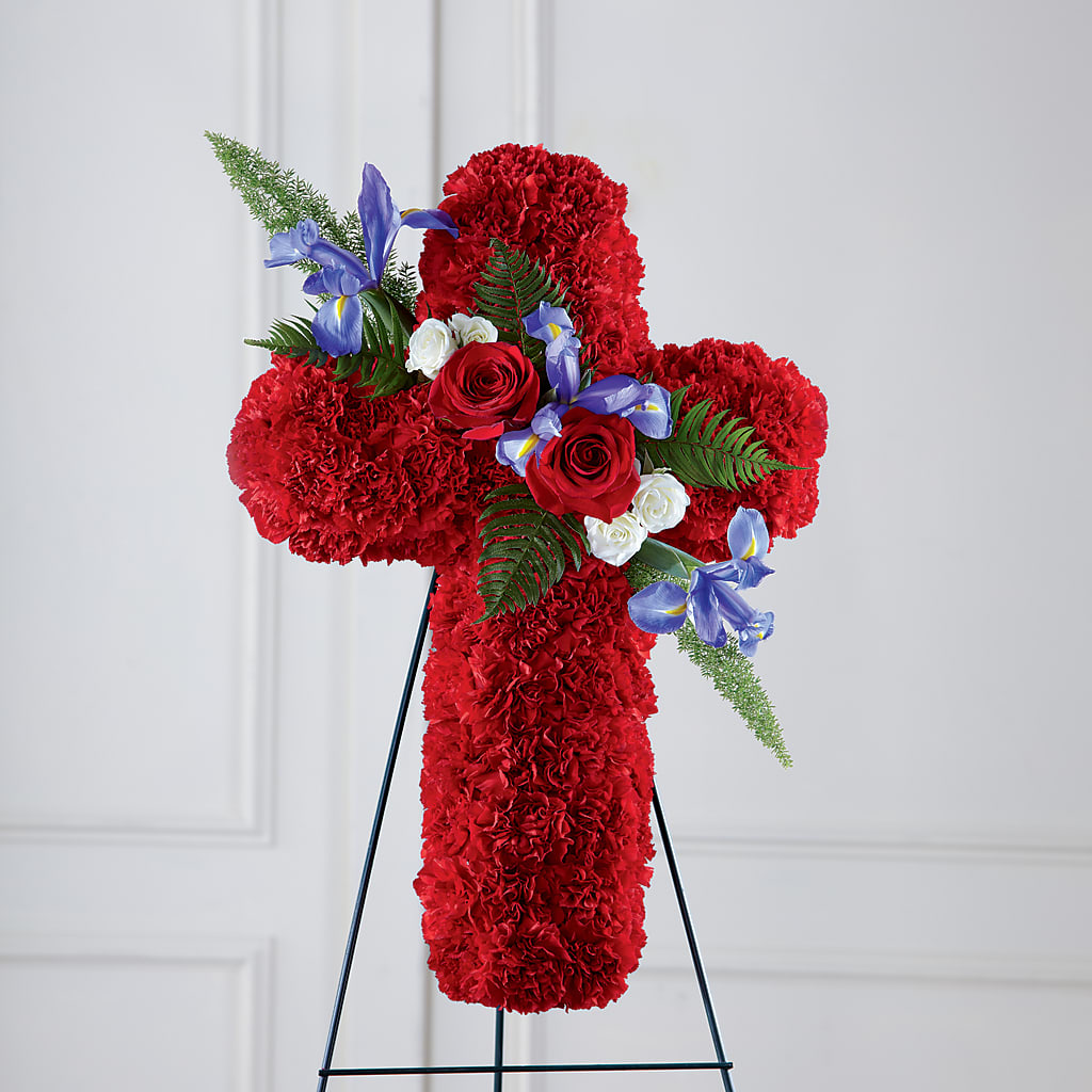 Faithful Hero Floral Cross – TIM'S TREEHOUSE NURSERY & FLORAL, Sutherlin OR