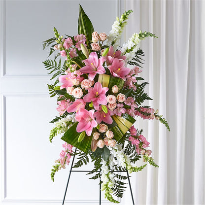 Elegant Embrace Standing Spray – TIM'S TREEHOUSE NURSERY & FLORAL, Sutherlin OR