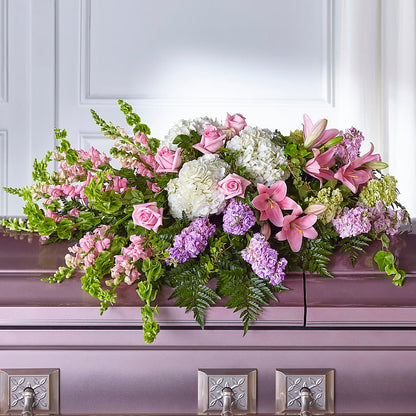 Life's Gratitude Casket Spray – TIM'S TREEHOUSE NURSERY & FLORAL, Sutherlin OR