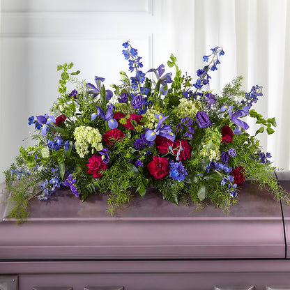 Always Treasured Casket Spray – TIM'S TREEHOUSE NURSERY & FLORAL, Sutherlin OR