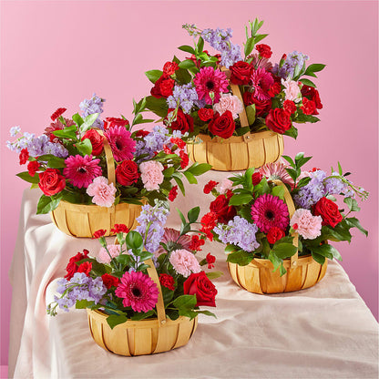 Pink Picnic Basket – TIM'S TREEHOUSE NURSERY & FLORAL, Sutherlin OR