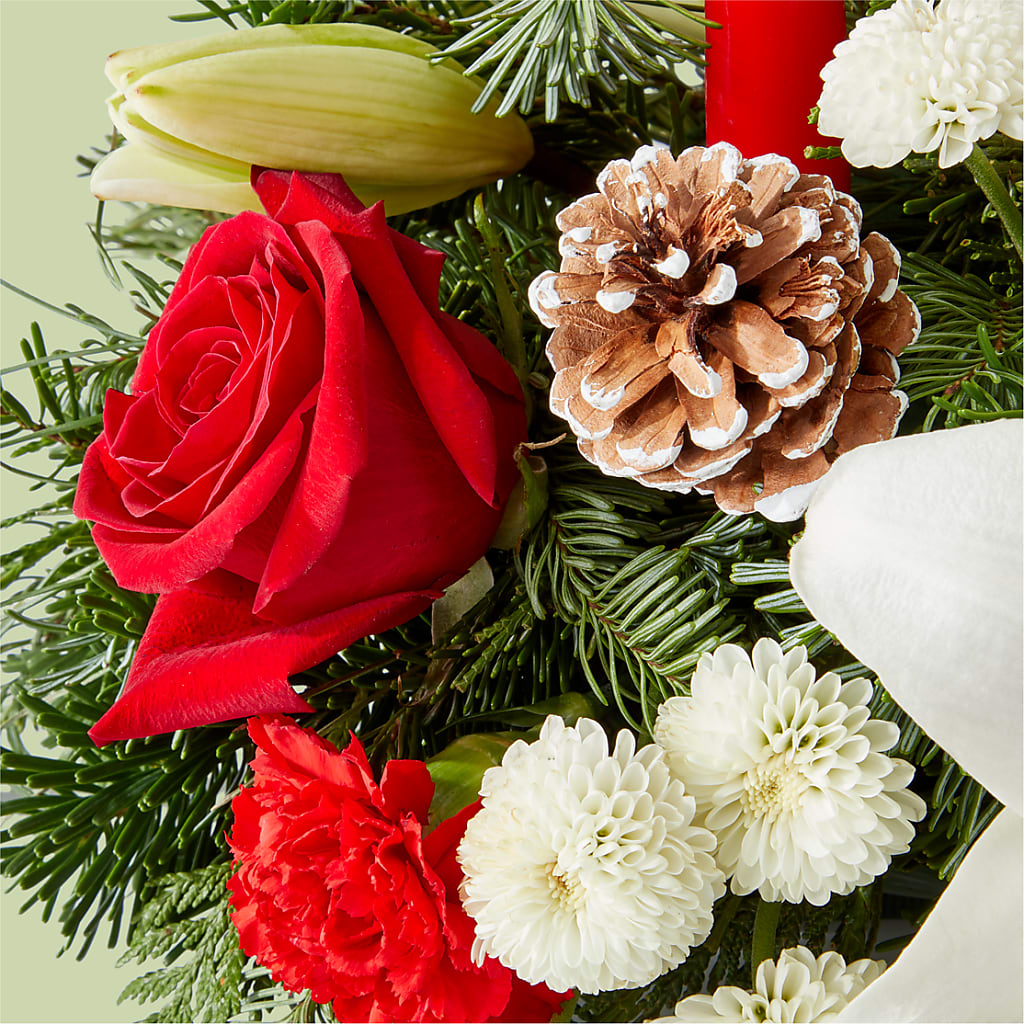 Seasonal Festivities Centerpiece – TIM'S TREEHOUSE NURSERY & FLORAL, Sutherlin OR