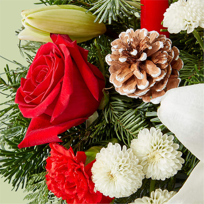 Seasonal Festivities Centerpiece – TIM'S TREEHOUSE NURSERY & FLORAL, Sutherlin OR