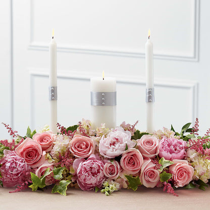 Worldwide Romance Unity Candle Arrangement – TIM'S TREEHOUSE NURSERY & FLORAL, Sutherlin OR